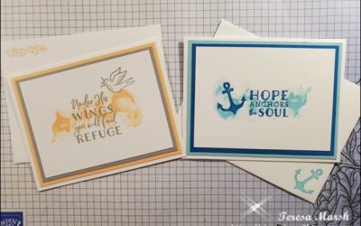 Simple Encouragement Cards with Stamps, Ink and Paper