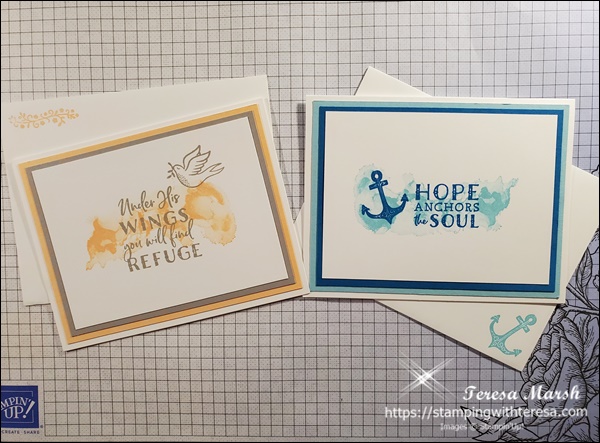 Simple Encouragement Cards with Stamps, Ink and Paper